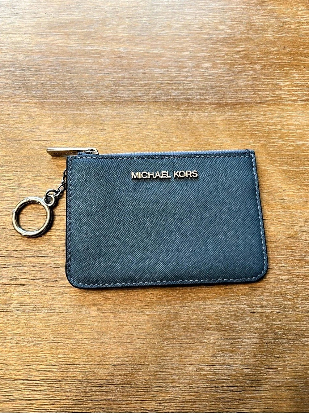 Michael Kors Jet Set Travel Small Top Zip Coin Pouch Blue